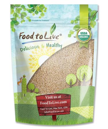 Organic Royal White Quinoa, 5 Pounds - Whole Grain, Non-GMO, Kosher, Raw, Vegan, Sirtfood, Bulk 5 Pound (Pack of 1)