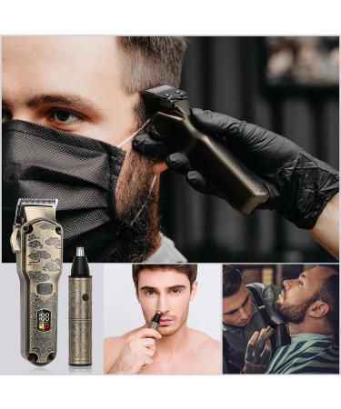 Hatteker Hair Clipper for Men - Waterproof Electric Trimmer Cordless Shaving Kit & Nose Hair Trimmer - Perfect Birthday Gift for Dad - Buy Online on SooperMarket.com