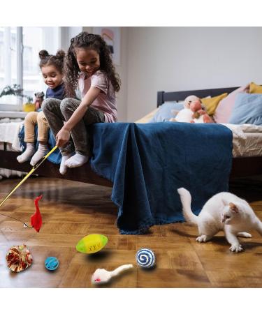 QUOZUO 32 Packs Cat Toys Variety Pack for Kitty Cat Balls with Bells Cat Feather Toy Cat mouse Toys Cat Crinkle Balls Catnip Toys for Indoor Cats Kittens Kitten Toys Assortments - Buy Online on SooperMarket.com