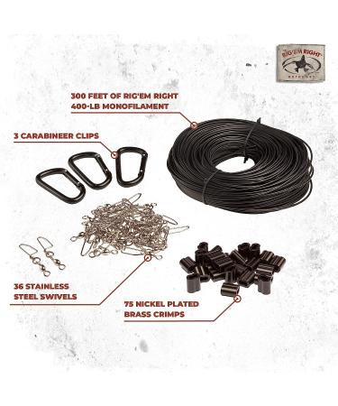 Rig'Em Right Waterfowl DIY Custom Texas Style Decoy Anchor Rigging System - 3-Dozen 8ft Rigs - Buy Online on SooperMarket.com