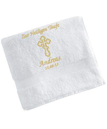 Embroidery Pure for Holy Baptism Baptism Cloth (Glitter Gold 100x50cm)
