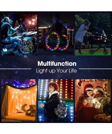 DLY LED Bike Wheel Lights 2Pcs - Waterproof Colorful Tire Lights for Night Riding - Fun Birthday Gift for Kids & Adults - Super Bright Wheelchair Light - Buy Online on SooperMarket.com