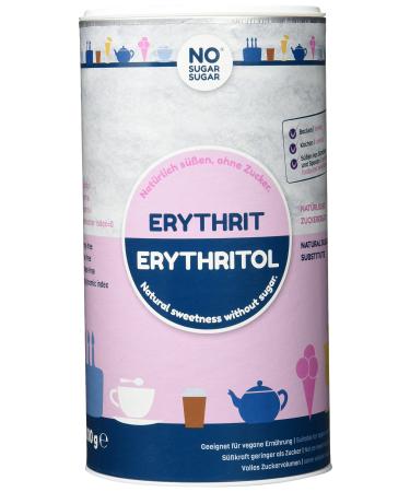 NO SUGAR SUGAR Erythritol can sugar substitute calorie-free pack of 3 (3 x 1 kg)
