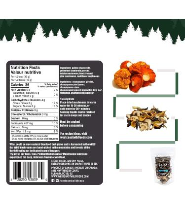 West Coast Wild Foods  Dried Wild Mushrooms (Mix 1oz - 28g) Mix 1 Ounce - 28g - Buy Online on SooperMarket.com