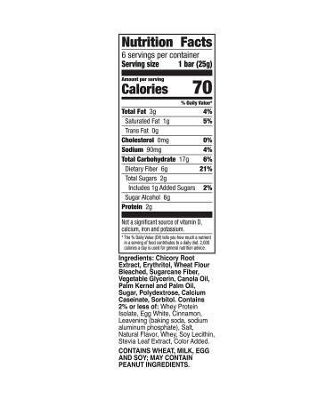 Fiber One 70 Calorie Soft-Baked Bars, Cinnamon Coffee Cake, 6 ct, 5.34 oz, Pack of 8 - Low Calorie Snack Bars - Buy Online on SooperMarket.com