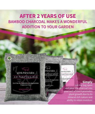 Nature Fresh Moso Bamboo Charcoal Air Purifying Bag - Odor Eliminator for Home & Car - Kid & Pet Friendly - Activated Charcoal by Pink Rhino Labs - Buy Online on SooperMarket.com