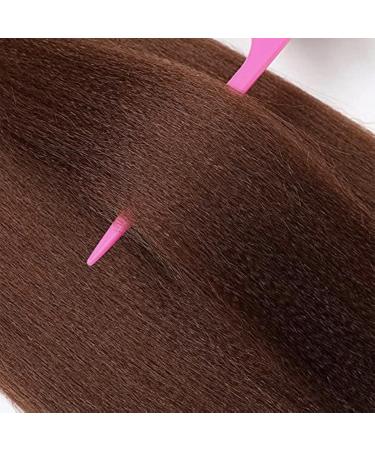Xusuperb 16-Inch Short Pre-Stretched Braiding Hair - Color 30 Kanekalon Extensions | 6 Packs Yaki-Textured Soft Braids - Buy Online on SooperMarket.com