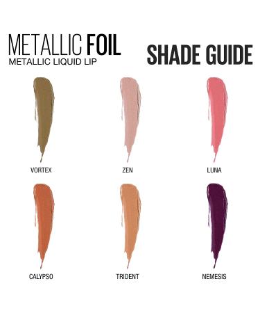 Maybelline Lip Studio Metallic Liquid Lipstick Makeup in Luna 0.16 fl. oz. - Long-Lasting Metallic Foil Finish - Buy Online on SooperMarket.com