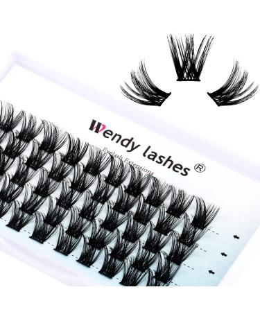 Individual Lashes D Curl Cluster Lashes 0.07mm 15mm DIY Lash Extensions Wide Stem Individual Eyelash Clusters Reusable Soft and Wispy Clusters Eyelash Extensions(FD-ZW06-0.07-D-15) RR-15mm ZW06-0.07-D