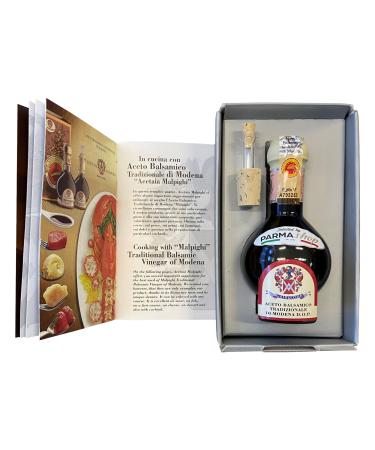 Traditional Balsamic Vinegar Dop Malpighi - Aged 12 years - Modena - Italy + Recipe book