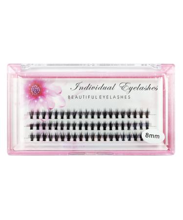 Bodermincer 8-20mm to Choose 0.07 Thickness 20D Cluster False Eyelashes Natrual Mink Hair Silk Lashes Eyelash Extensions Fake Lashes (8mm)