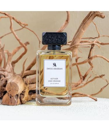 Swiss Arabian Vetiver and Orange for Women - Sophisticated Womens Perfume - Woody Spicy Fragrance with Orange Pepper and Vetiver - 3.4 oz - Buy Online on SooperMarket.com
