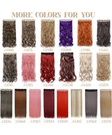 S-noilite Clip in Hair Extensions 24 Inch - Dark Brown Curly Wavy Hairpiece - Buy Online on SooperMarket.com
