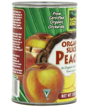 Native Forest Organic Sliced Peaches 15oz Cans (Pack of 6) - Buy Online Now! - Buy Online on SooperMarket.com