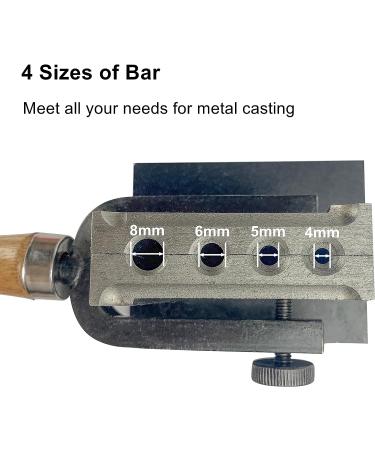 Kilixin Reversible Wire Plate Ingot Mold - Adjustable 2Pc Mold for Melting Gold, Silver, Copper, Aluminum, Brass - Ideal for Casting and Refining Precious Metals - Buy Online on SooperMarket.com