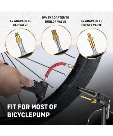 Henmi Bicycle Valve Adapter Set - Universal Fit for All Valves Includes Auto French Air Pump Ball Needle & Compressor Adapters with Sorting Box - Buy Online on SooperMarket.com
