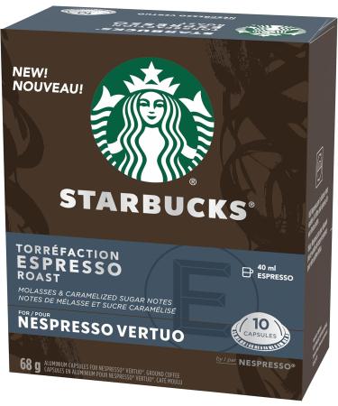 Starbucks By Nespresso Espresso Roast Coffee Pods Dark Roast Nespresso Vertuo Line Compatible Capsules 10 Coffee Pods - Buy Online on SooperMarket.com