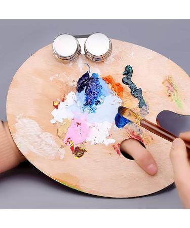 Stainless Steel Double Dipper Oil Painting Palette Cup with Lid - Leakproof Design, Clip-On Feature for Palette - Buy Online on SooperMarket.com
