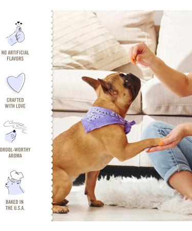 Three Dog Bakery Puppy Butters Peanut Butter Sandwich Dog Cookies White - Buy Online on SooperMarket.com
