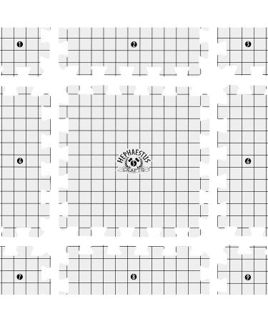 Hephaestus Crafts Blocking Mats for Knitting - Pack of 9 GRAY Blocking Boards with Grids for Needlepoint or Crochet. 150 T-pins - Buy Online on SooperMarket.com