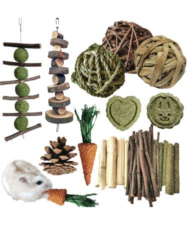 Rabbits toys small animals for small animals molar toys dental care wood accessories for guinea pigs chinchillas racing mice mice rats mouse (k toy set A))
