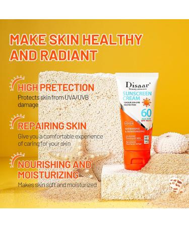Sunscreen SPF 50 Face - Hyaluronic Acid Sunscreen SPF50+ PA++++ Daily Moisturizing Sunscreen With No White Cast - Buy Online on SooperMarket.com