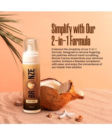 Color Cancel Tan Remover | Organic 2-in-1 Glow Renewal | Detox & Prime Skin | Paraben & Gluten-Free 6.7 fl Oz - Buy Online on SooperMarket.com