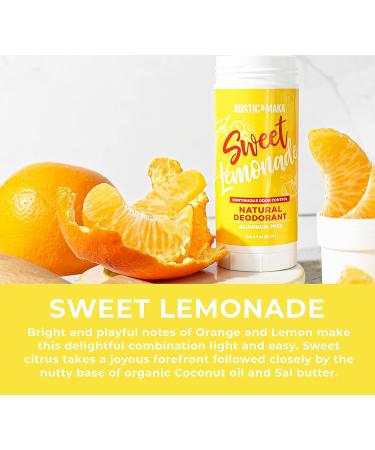 Rustic MAKA Sweet Lemonade Natural Deodorant - Orange + Lemon Scent - 3.2 oz - Buy Online on SooperMarket.com