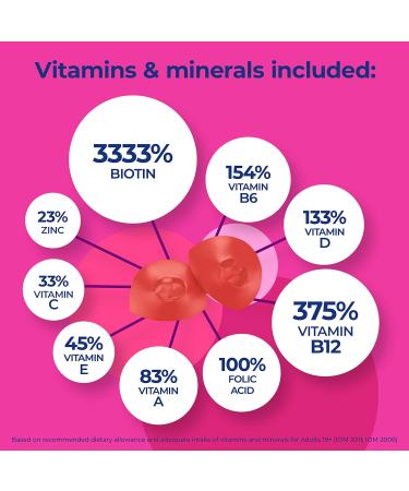One A Day Multi+ Hair Skin & Nails Multivitamin Gummies - Daily Vitamin Plus Support For Healthy Hair Skin And Nails With Biotin And Vitamins A C E And Zinc For Women and Men 120 Gummies - Buy Online on SooperMarket.com