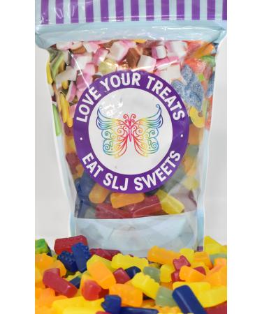 Large 1kg Resealable Pouch of VEGAN Building Block Sweets Gummy Candy
