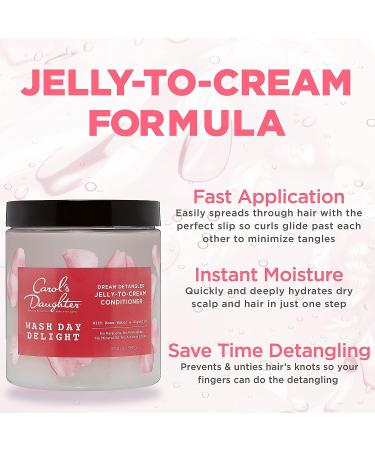 Carol's Daughter Detangling Jelly-to-Cream Conditioner 20 Oz - Glycerin & Rose Water, Paraben-Free Moisturizing Curl Conditioner for Hydration & Shine - Buy Online on SooperMarket.com