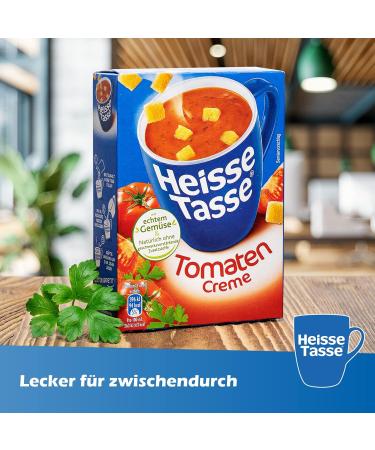 Erasco Hot Cup Tomato Cream Soup - Quick 2-Minute Snack (3 x 21g) - Instant Deliciousness! - Buy Online on SooperMarket.com