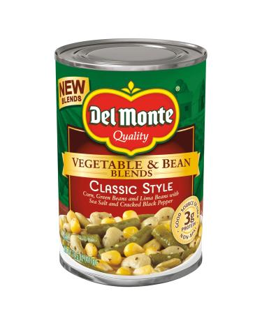 Del Monte Vegetable & Bean Blends, Classic Style, 14.5-Ounce Can, (Pack of 12)