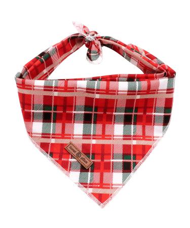 Lionet paws Christmas Bandana for dog headscarf dog hill towel triangular scarf for small medium -sized and large dogs l (1 Pack) Christmas