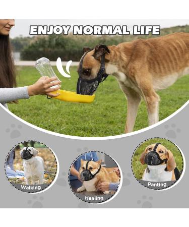 Breathable Muzzle for Large Dogs | Adjustable Reflective Dog Mask | XL Basket Muzzle to Prevent Biting & Chewing - Buy Online on SooperMarket.com