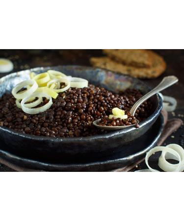 Organic Black Lentils 10 Pounds - Non-GMO Whole Dry Pulses | Raw Sproutable Kosher Vegan | Bulk Legumes | Rich in Thiamin, Folate, Protein | Ideal for Stews, Curries, Tacos, Soups - 10 lb Pack - Buy Online on SooperMarket.com