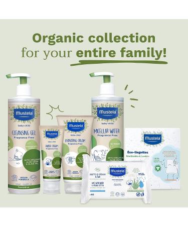 Mustela Organic Micellar Cleansing Water & Reusable Cotton Eco-Wipes Bundle - Buy Online on SooperMarket.com