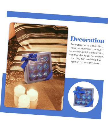 Artibetter 3 Boxes Rose Soap Flower Eternal Rose Bouquet Flower Gifts Rose Gifts Blue Gifts Graduation Party Floral Shower Soap Blue Rose Petals Diy Fake Rose Boxed Gift Box - Buy Online on SooperMarket.com