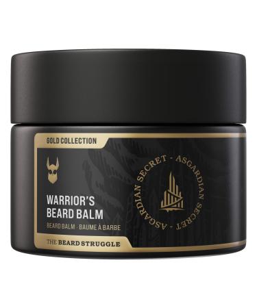 The Beard Struggle Warrior s Beard Balm - Gold Collection Asgardian Secret - Non-Greasy Low-Hold Formula Luxurious Cologne-Grade Fragrances 100% Natural and Plant-Based Ingredients - 50g Gold - Asgardian Secret
