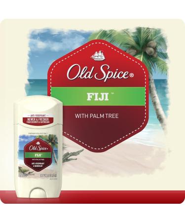 Old Spice Fiji Deodorant 6 Pack - Palm Tree Scent 2.6 Oz - Men's Antiperspirant Pack - Buy Online on SooperMarket.com