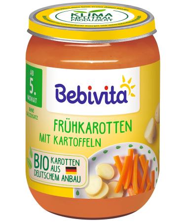 Bebivita Vegetable Early Carrots with Potatoes Pack of 6 (6 x 190g)