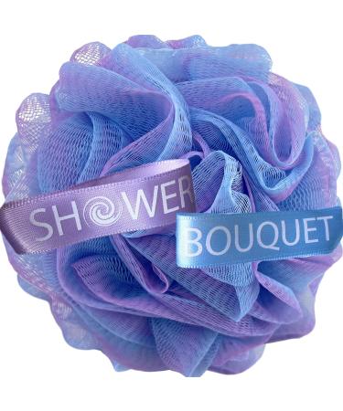 Loofah Bath-Sponge Swirl-Deep-Set-XL-75g by Shower Bouquet - Extra Large 4 Pack, Soft Mesh Net Luffa Loofa Loufa Puff - Exfoliating Body Scrubber for Women and Men: Soothing Face & Body Exfoliator