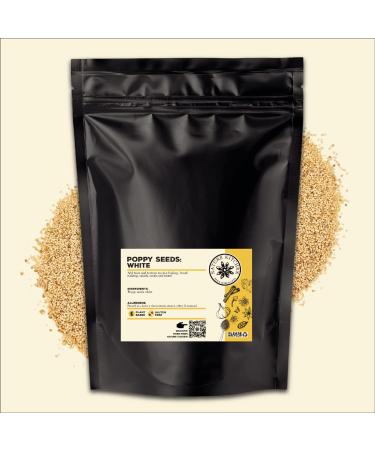 Nature Kitchen Poppy Seed White 600g LSeasoning Spices And Herbs. Gluten-Free and Vegan Everyday Cooking Blends For Marinades Sauces Frying Baking Or Grilling POPPY SEEDS WHITE 600G