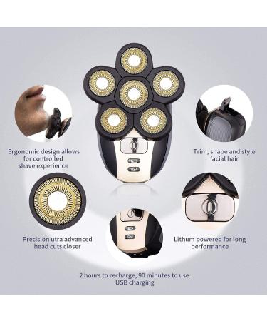 5 in 1 Rechargeable Electric Shaver & Hair Clipper | Floating Head Razors & Grooming Essentials for Men - Buy Online on SooperMarket.com