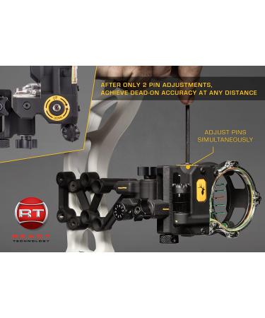 Trophy Ridge React H5 5-Pin Bow Sight - Black, Right Hand | High-Quality Archery Accessory - Buy Online on SooperMarket.com