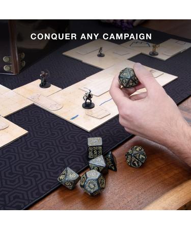 Wiz Dice Titan: Polyhedral Large Dice Set for RPG Games - Includes Wooden Dice Box - DND Jumbo Dice Set - Perfect for Dungeons and Dragons Adventure by Dungeon Master Nyx - Buy Online on SooperMarket.com