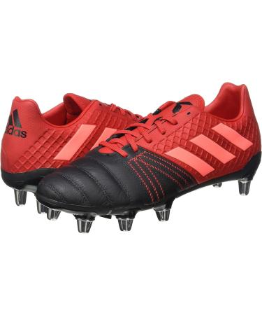 adidas Men's Kakari Elite (sg) Rugby Shoe - Core Black/Signal Coral/Scarlet - Size 12.5 UK - Buy Online on SooperMarket.com