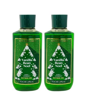 Bath and Body Works 2 Pack Vanilla Bean Noel Shower Gel 10 Oz.