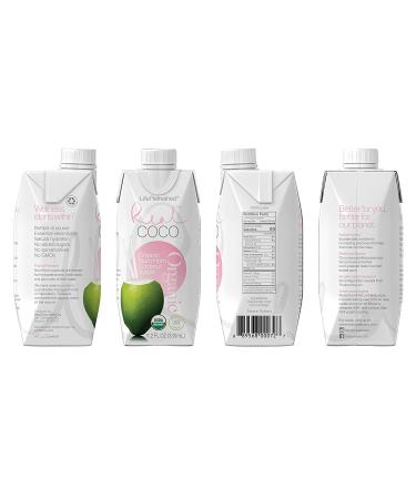 Real Coco Organic Pink Nam Hom Coconut Water (12-Pack 330ml) - USDA Organic, No Added Sugar, Electrolyte-Rich, Vegan & Plant Based - Buy Online on SooperMarket.com
