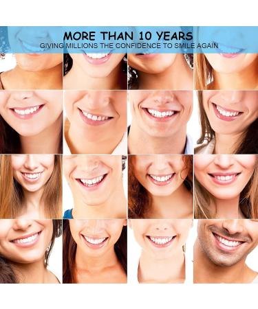 Tistik Cosmetic Veneers - 2 Pairs of Provisional Dentures & False Teeth for Men & Women - Instant Smile & Teeth Whitening - Buy Online on SooperMarket.com